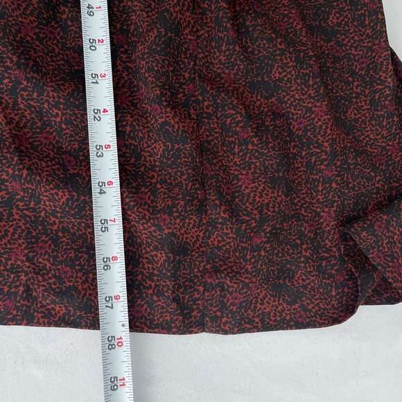 Gibson Latimer Women Jumpsuit Off-Shoulder Puff Butterfly Sleeves Burgundy L NWT - Picture 10 of 12